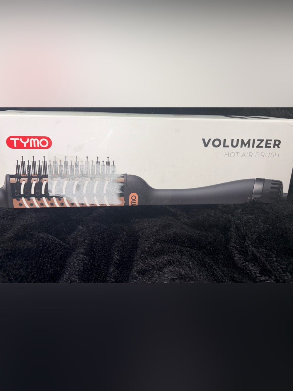 TYMO Volumizer Hot Air Brush — Black with Copper Accents